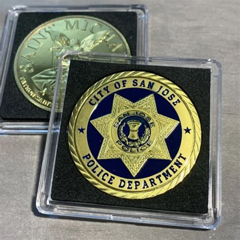 San Jose Police Department Challenge Coin W Case New 1488 Picclick
