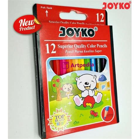 Jual Pensil Warna Joyko Isi 12 Warna Pendek Pensil Joyko Di Lapak