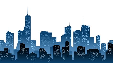 Cities Skylines Silhouette Clip Art Modern City Png Download Free Transparent