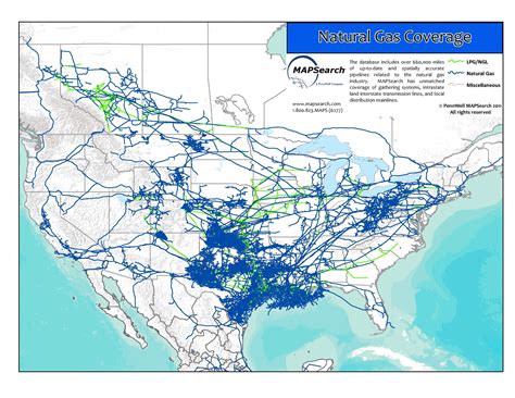 Natural Gas Pipeline Map Of North America North America Map Nature
