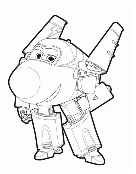 Jerome Super Wings Coloring Page Download Print Or Color Online For Free