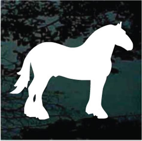 Clydesdale Silhouette Horse Decals And Car Window Stickers Decal Junky