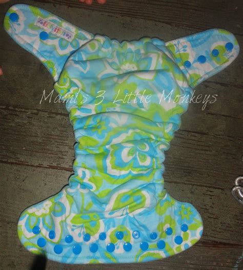 Mamis 3 Little Monkeys Lucky Stars Diapers Blue Hawaii Inspired