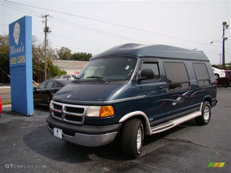 1998 Dark Spruce Metallic Dodge Ram Van 1500 Passenger Conversion