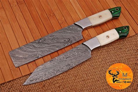 Home hero chef knife set knives kitchen set 7. HAND FORGED DAMASCUS STEEL CHEF KITCHEN KNIVES SET