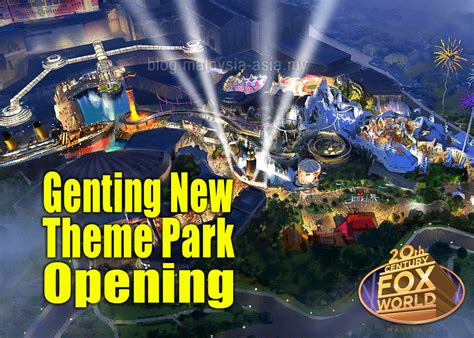 The outdoor theme park is genting highland's largest family attraction, offering recreational activities and amusement rides in a cooling environment high up the mountain slopes. Genting New Theme Park Opening - Blogs - Bloglikes
