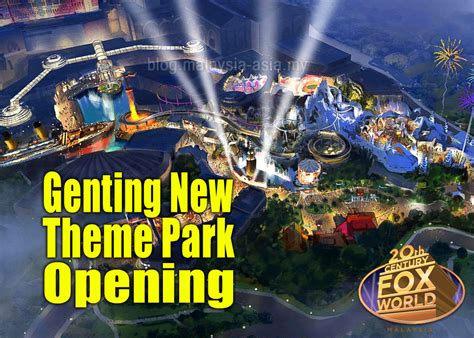 The theme park will open in the second quarter of 2021. Genting New Theme Park Opening - Blogs - Bloglikes