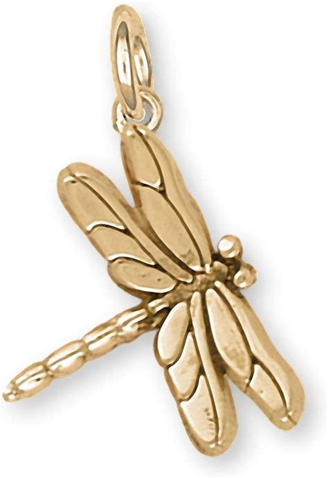 Dragonfly Jewelry 14k Gold Handmade Dragonfly Charm Dy1 Cg