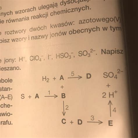 Napisz Wzory Lub Symbole Chemiczne I Nazwy Substancji Oznaczonych
