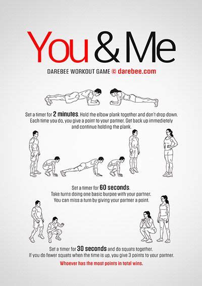 Darebee Workouts Partner Workout Workout Full Body Dumbbell Workout