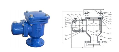 Air Release Valve Double Orifice Ductile Iron Pn16 From China