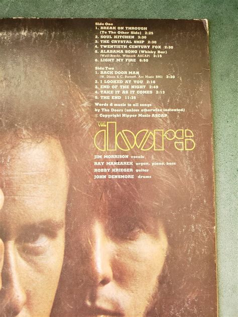 The Doors Self Titled Elektra Ekl Mono Stereo Vinyl Record
