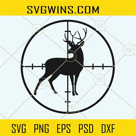 Deer Gun Scope Svg Deer In Scope Svg Trophy Hunting Svg Hunting Life
