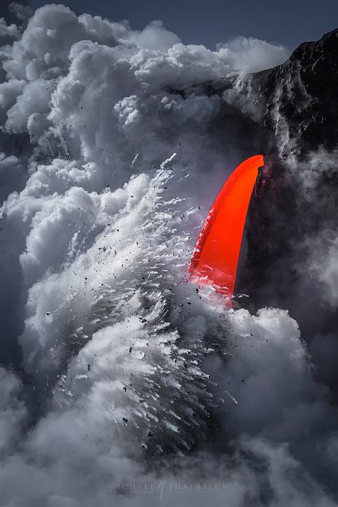 Cascade Of Lava Photos By Michael Shainblum Daily Design Inspiration