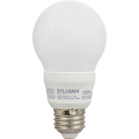 Sylvania A19 40w 120v E26 Base Non Dimmable White Frosted Led Light
