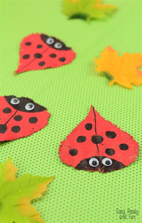 Leaf Ladybug Craft Easy Peasy And Fun