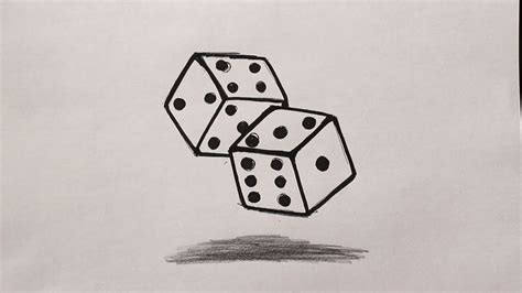 How To Draw A Dice Youtube