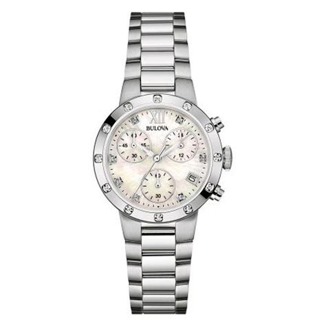 Bulova Ladies Chronograph Quartz 96r202 Citizen And Bulova Touch Of Modern