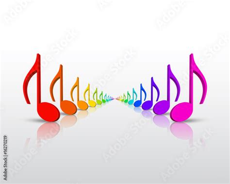 Rainbow Music Notes Stock Photo And Royalty Free Images On Fotolia