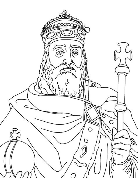 King Charlemagne Coloring Pages : Kids Play Color