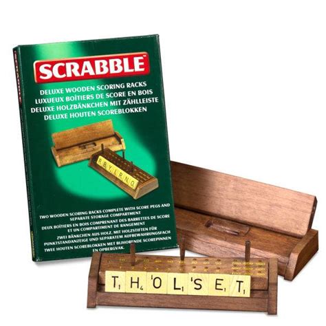 Scrabble Deluxe Wooden Scoring Racks Toys Zavvi Australia