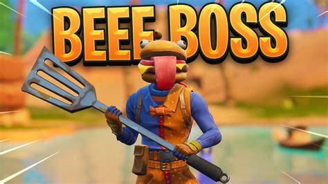 New Fortnite Beef Boss Skin Gameplay Youtube