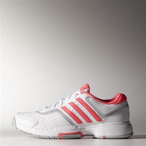 Adidas Womens Barricade Court Tennis Shoes Whitered