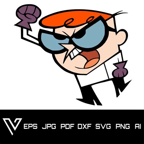 Dexters Laboratory Dexter 5x Svg Cricut Cut File Clip Etsy