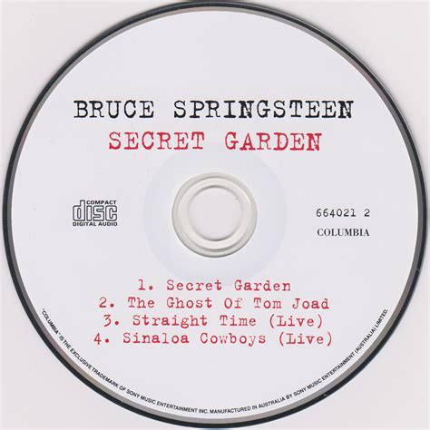 Bruce Springsteen Collection Secret Garden