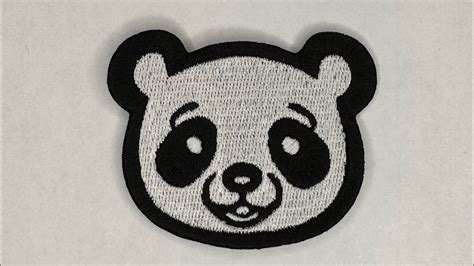 Custom Embroidered Panda Patches Youtube