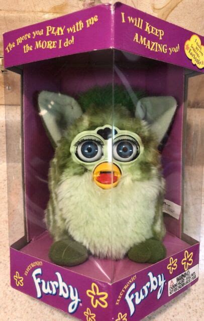 1999 Tiger Electronics Furby Black Brown With Grey Eyes 1st Gen For