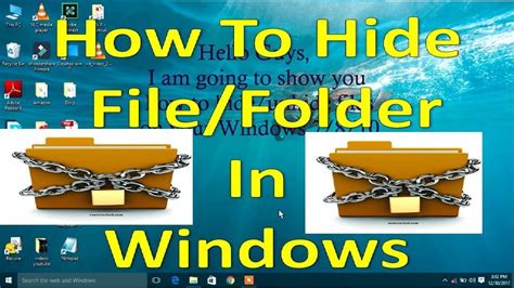 How To Hideunhide Files On Windows 7810 File Hider Youtube