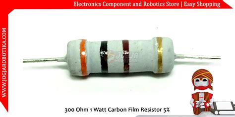 Jual 300 Ohm 1 Watt Carbon Film Resistor