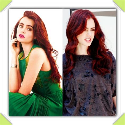 Lily Collins Red Hair Love The Color Hair Pinterest
