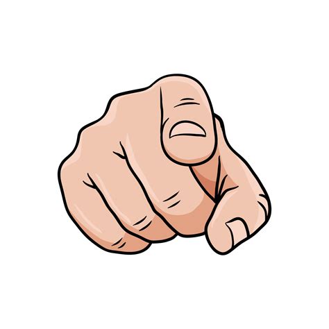 Hand Pointing Finger At You 17260371 Vector Art At Vecteezy