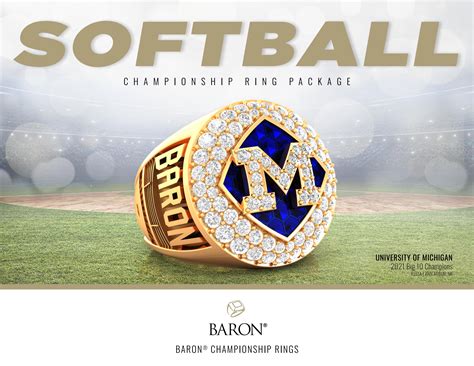 2022 Softball Championship Ring Package Baron® Championship Rings By