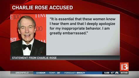 Charlie Rose Accused Of Harassment Youtube