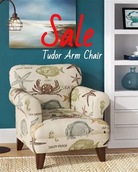 Coastal Upholstered Chairs In Beach And Nautical Fabrics Arm And Slipper