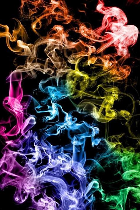 Rainbow Smoke Burst Of Color Pinterest