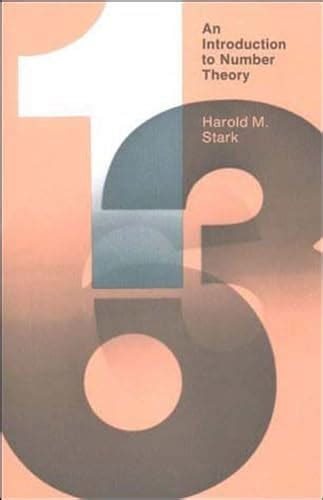 An Introduction To Number Theory Mit Press Stark Harold M M