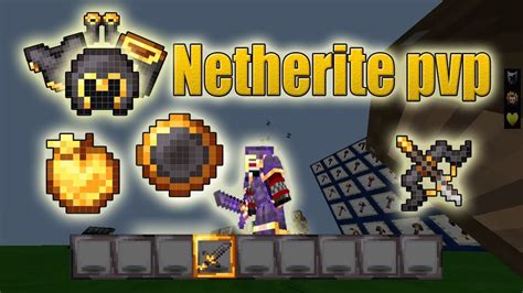 Texture Pack Netherite Pvp 16x16 Minecraft Pe Youtube