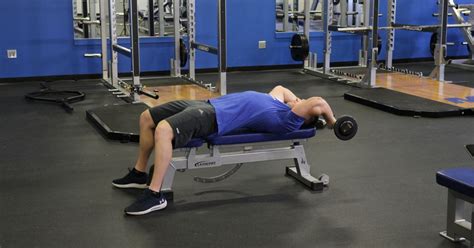 45 Degree Lying Tricep Extension Video Exercise Guide And Tips