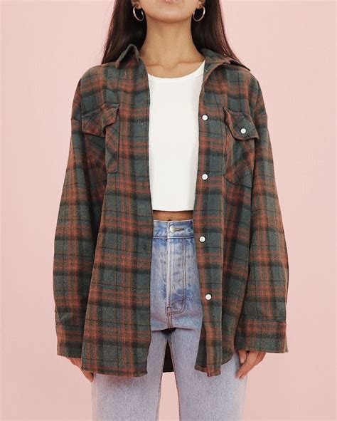 90s Flannel Mode 90 Mode Mode Années 90