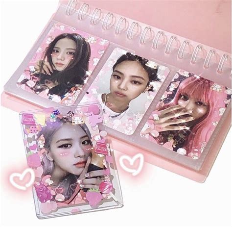 ↳ 미쏘 🧩 Photo Cards Black Pink Kpop Polaroid Decoration