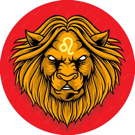 Premium Vector Leo Zodiac Sign
