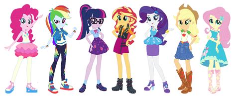 Eqgs The Mane 7 New Outfits By Amethystmajesty25 On Deviantart