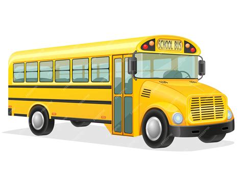 Premium Vector School Bus Vector Illustration