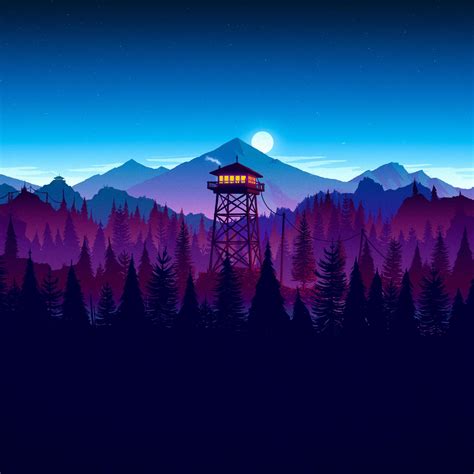 2932x2932 Firewatch Sunset Artwork Ipad Pro Retina Display Hd 4k