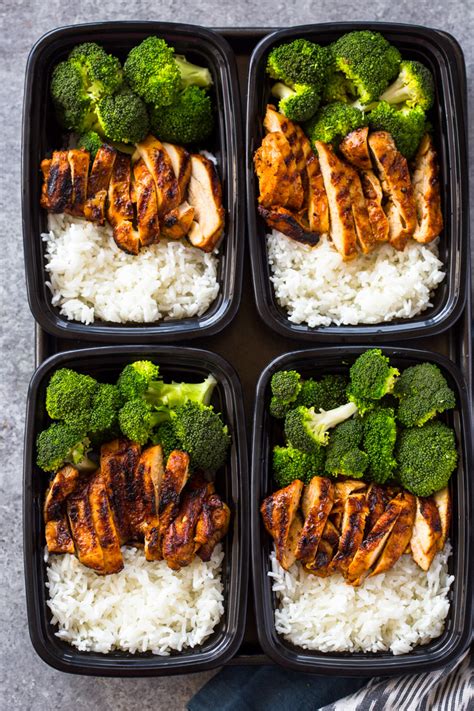 Nestle chicken amidst broccoli and roast until chicken is cooked through and broccoli is golden brown and tender, about 6 minutes. 20 Minute Meal-Prep Chicken, Rice and Broccoli | Gimme ...