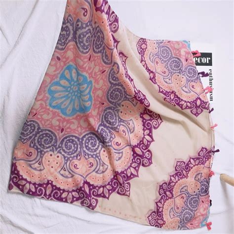 Women Vintage Floral Pattern Quality Cotton Tassel Scarf Shawls Wraps Hijabs 10pcslotshawl
